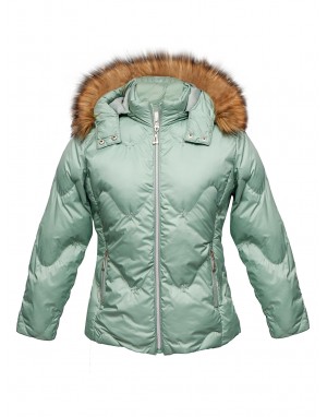 Girls Jacket Quilted Crazy Mint